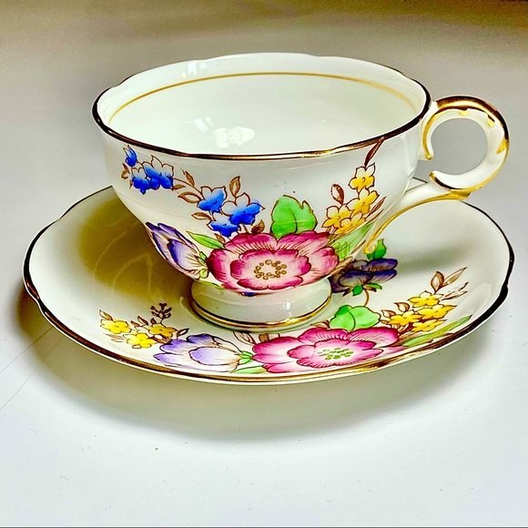 Vintage Royal Adderley Bone China Teacup & Saucer - Picture 1 of 5